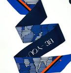 TIDINGS BeYouTiful Navy / Blue Twilly Silk Scarf