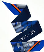 TIDINGS BeYouTiful Navy / Blue Twilly Silk Scarf