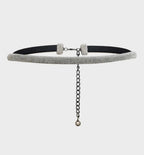 NALI Silver Crystal Thin Chain Belt