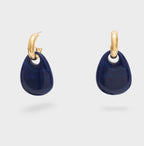 NALI Blue & Gold Droplet Earrings