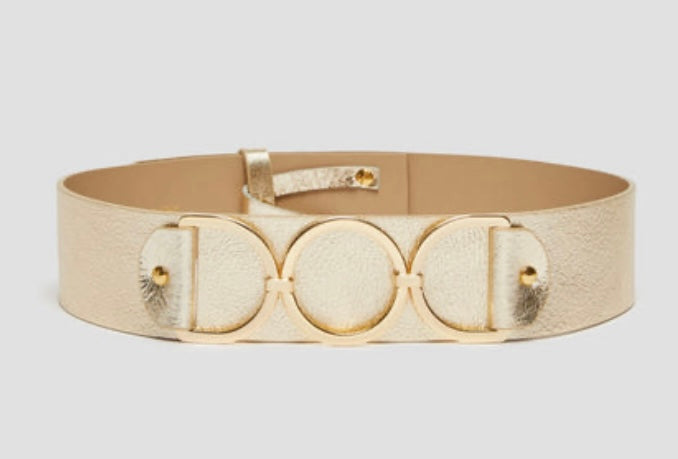 PENNYBLACK Gold Lord Ring Belt