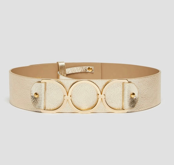 PENNYBLACK Gold Lord Ring Belt