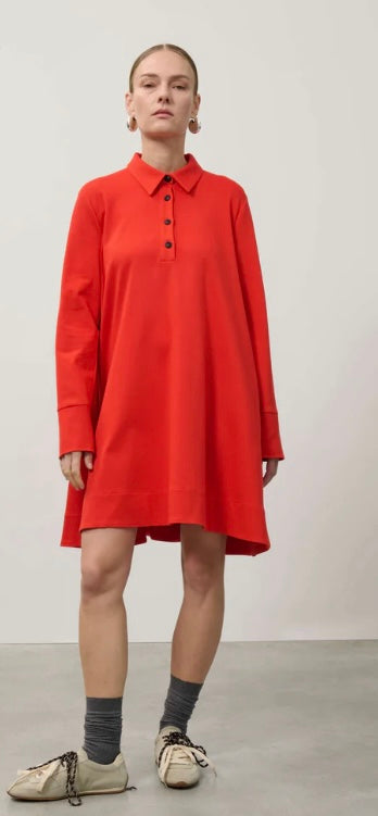 Beatrice B Orange Milano Stitch Polo Dress