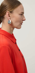 Beatrice B Orange Milano Stitch Polo Dress