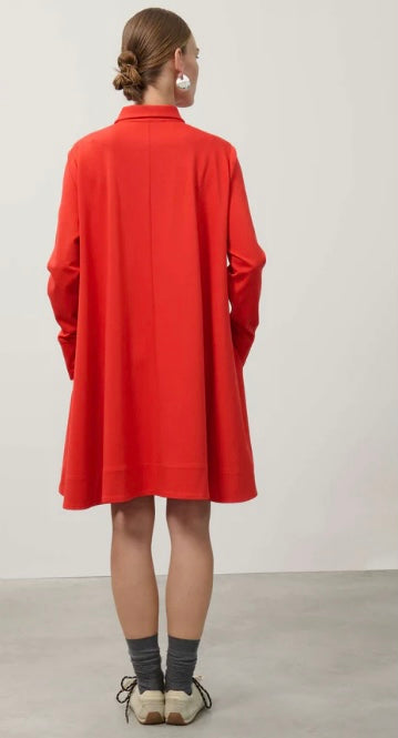 Beatrice B Orange Milano Stitch Polo Dress