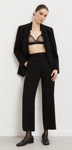 Ottod'Ame Black Tuxedo Trousers with Crystal Trim