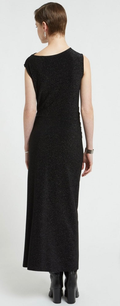 Ottod'Ame Black Lurex Sleeveless Long Dress