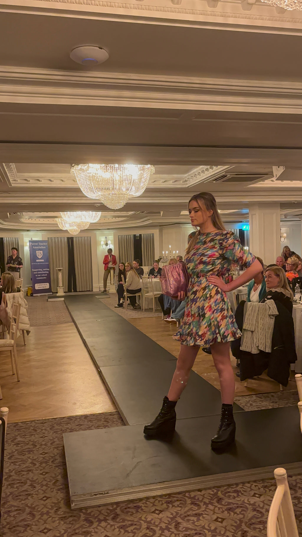 Essentiel Antwerp Multi-coloured Silk Mini Dress