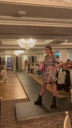 Essentiel Antwerp Multi-coloured Silk Mini Dress