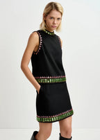 Essentiel Antwerp black sleeveless top with embellishments