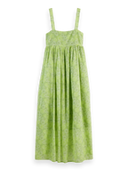 Scotch & Soda Lime Green Floral Maxi Dress