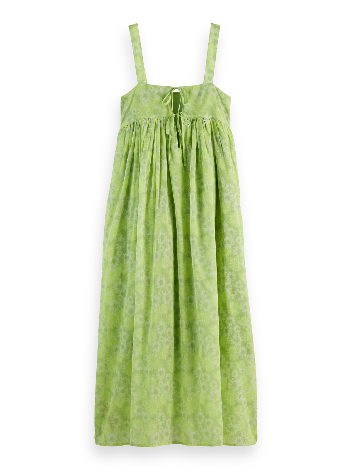 Scotch & Soda Lime Green Floral Maxi Dress