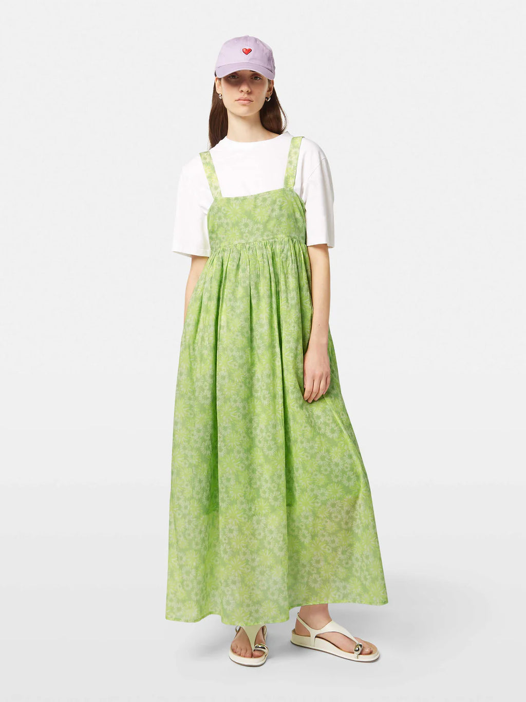 Scotch & Soda Lime Green Floral Maxi Dress
