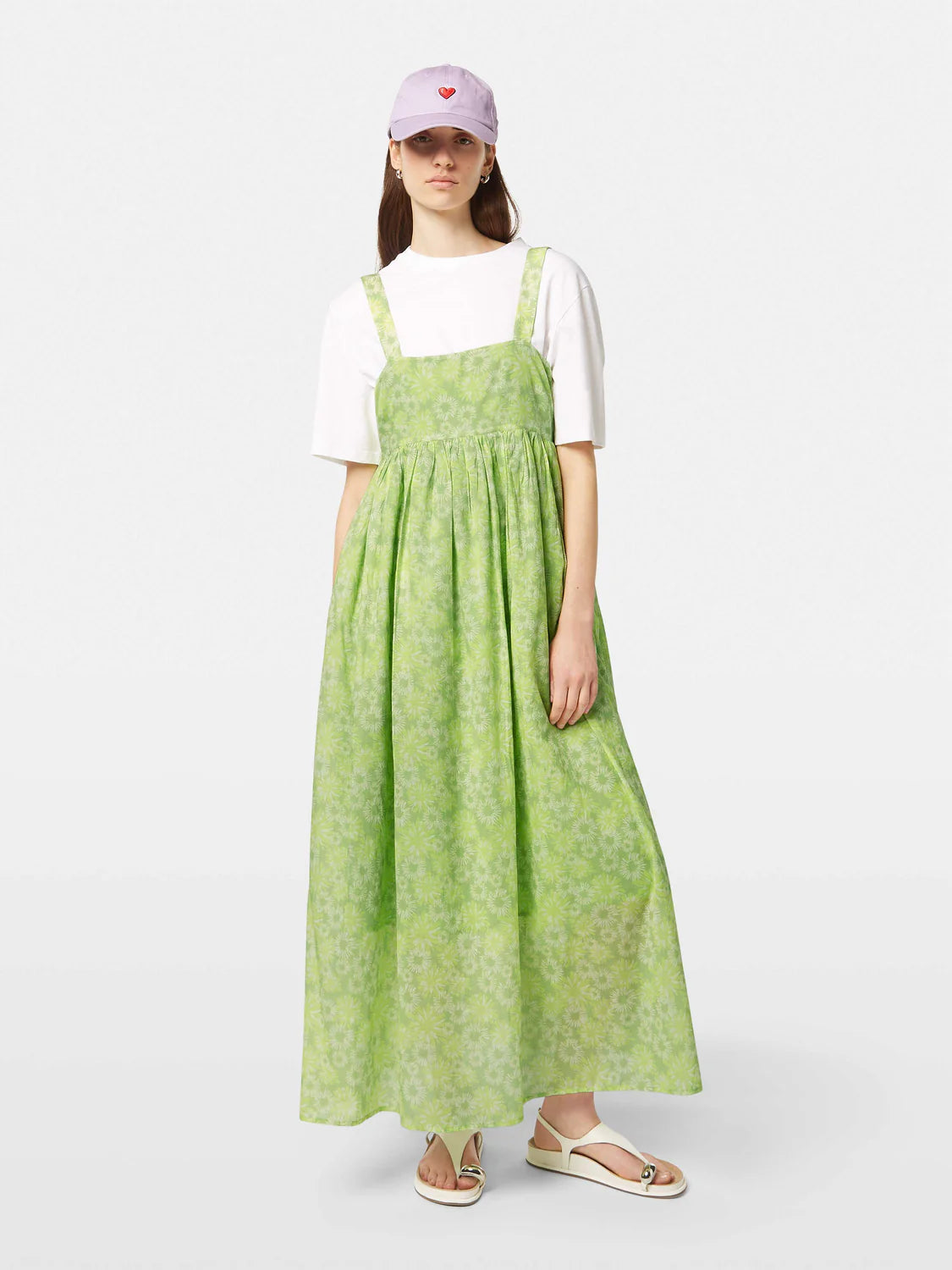 Scotch & Soda Lime Green Floral Maxi Dress