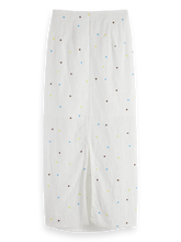 Load image into Gallery viewer, Scotch &amp; Soda White Midi Skirt with Beaded details
