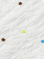 Scotch & Soda White Midi Skirt with Beaded details