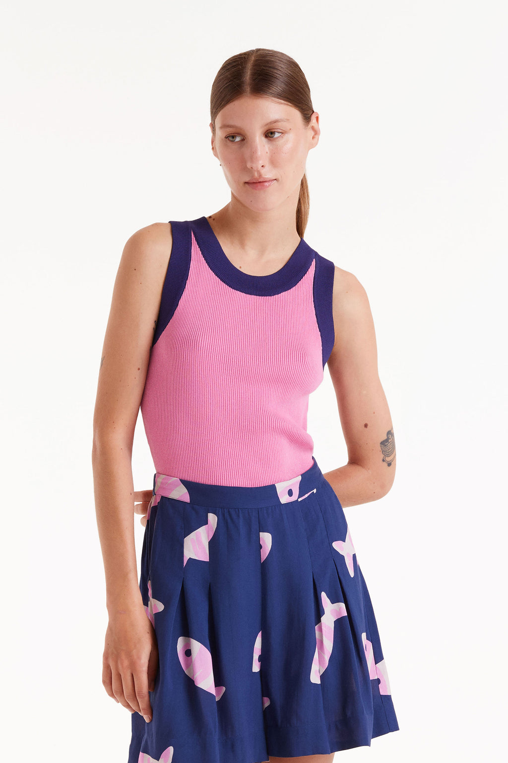 Compañia Fantastica Pink Tank Top