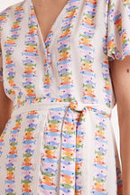 Compañia Fantastica Short Dress with Fish Print