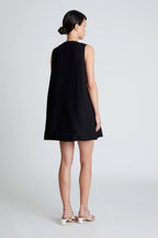 Compañia Fantastica Black Dress with Beaded Button detail