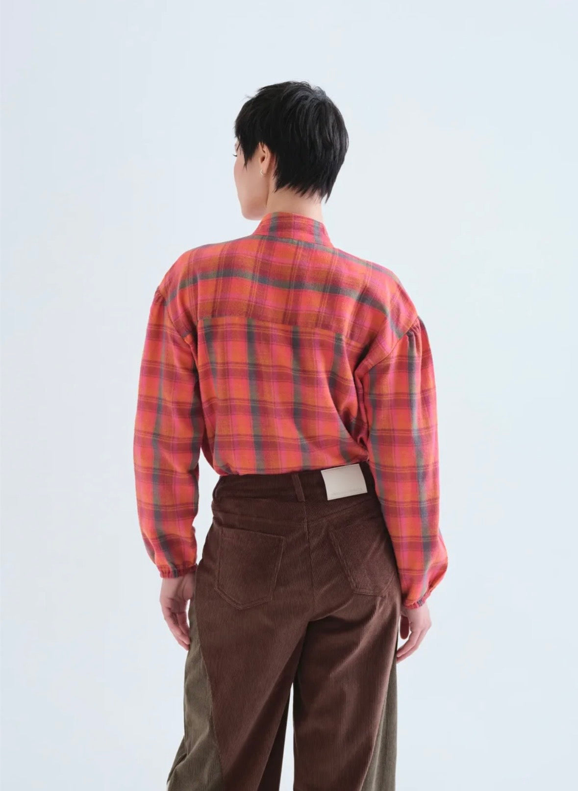 Compañia Fantástica Red Plaid Cotton Shirt