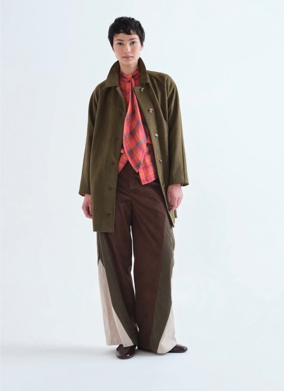 Compañia Fantástica Red Plaid Cotton Shirt