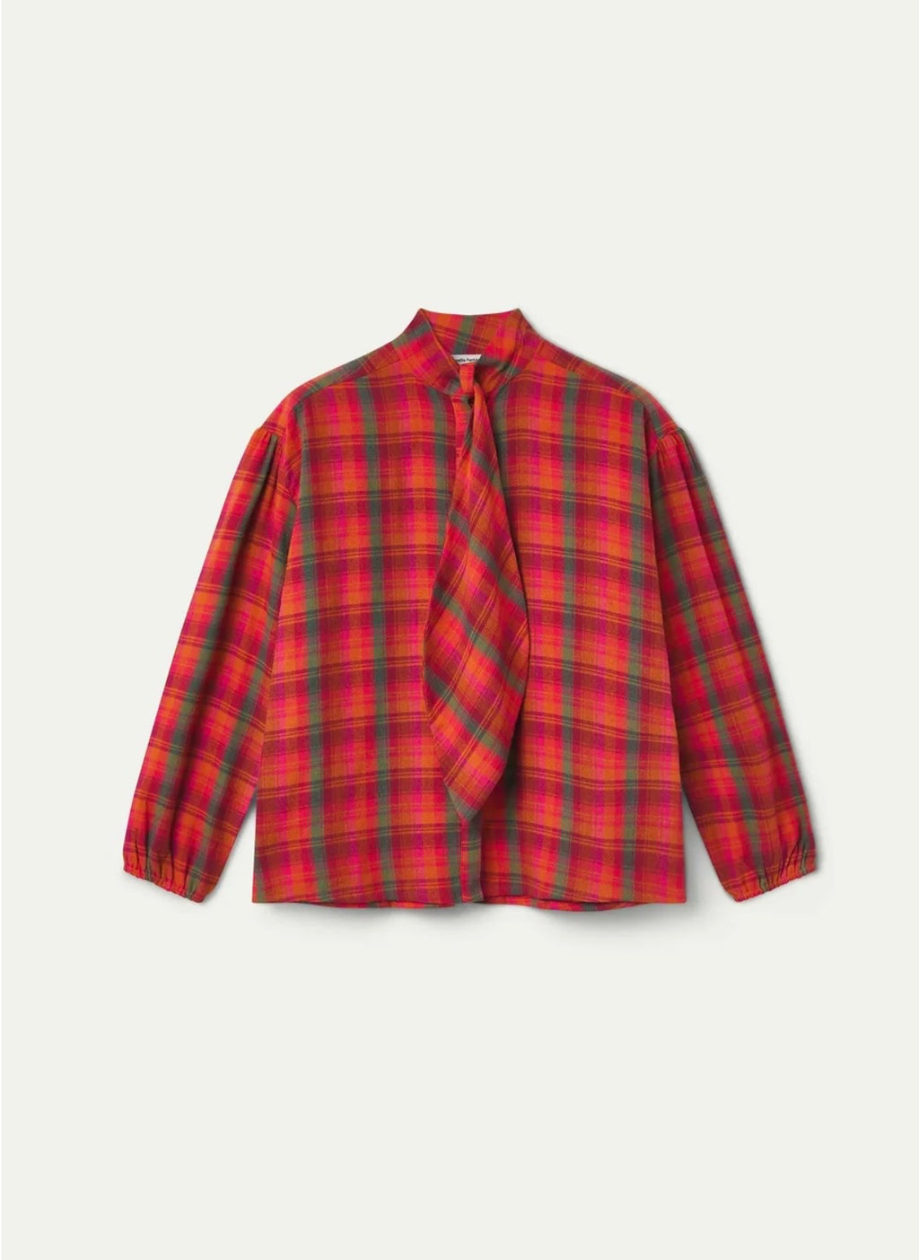 Compañia Fantástica Red Plaid Cotton Shirt