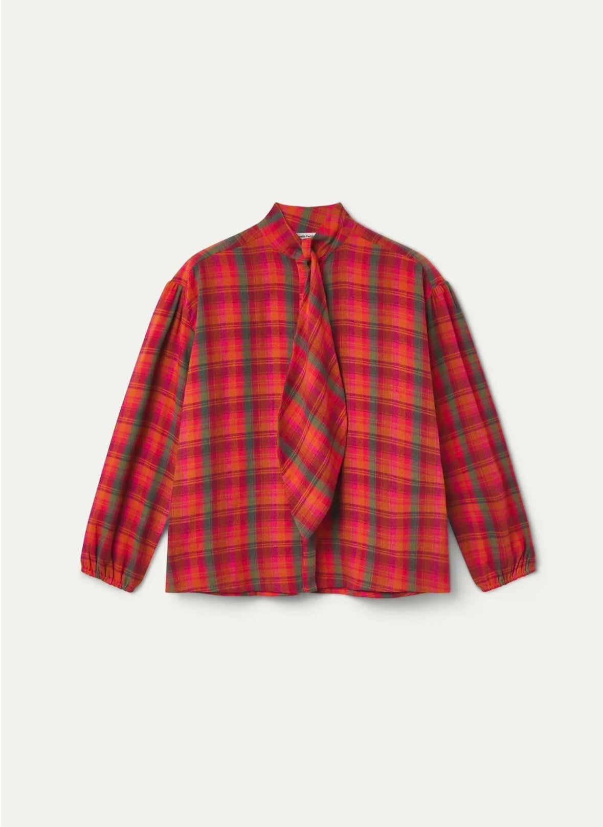 Compañia Fantástica Red Plaid Cotton Shirt