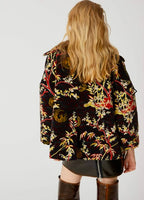 Beatrice B Padded Velvet Print Jacket