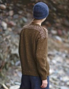 Fisherman Out of Ireland Olive Green Herringbone Cardigan