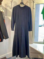 Beatrice B Navy Jersey Wool Dress