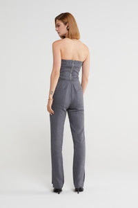 Ottod'Ame Grey Linen Blend Trousers