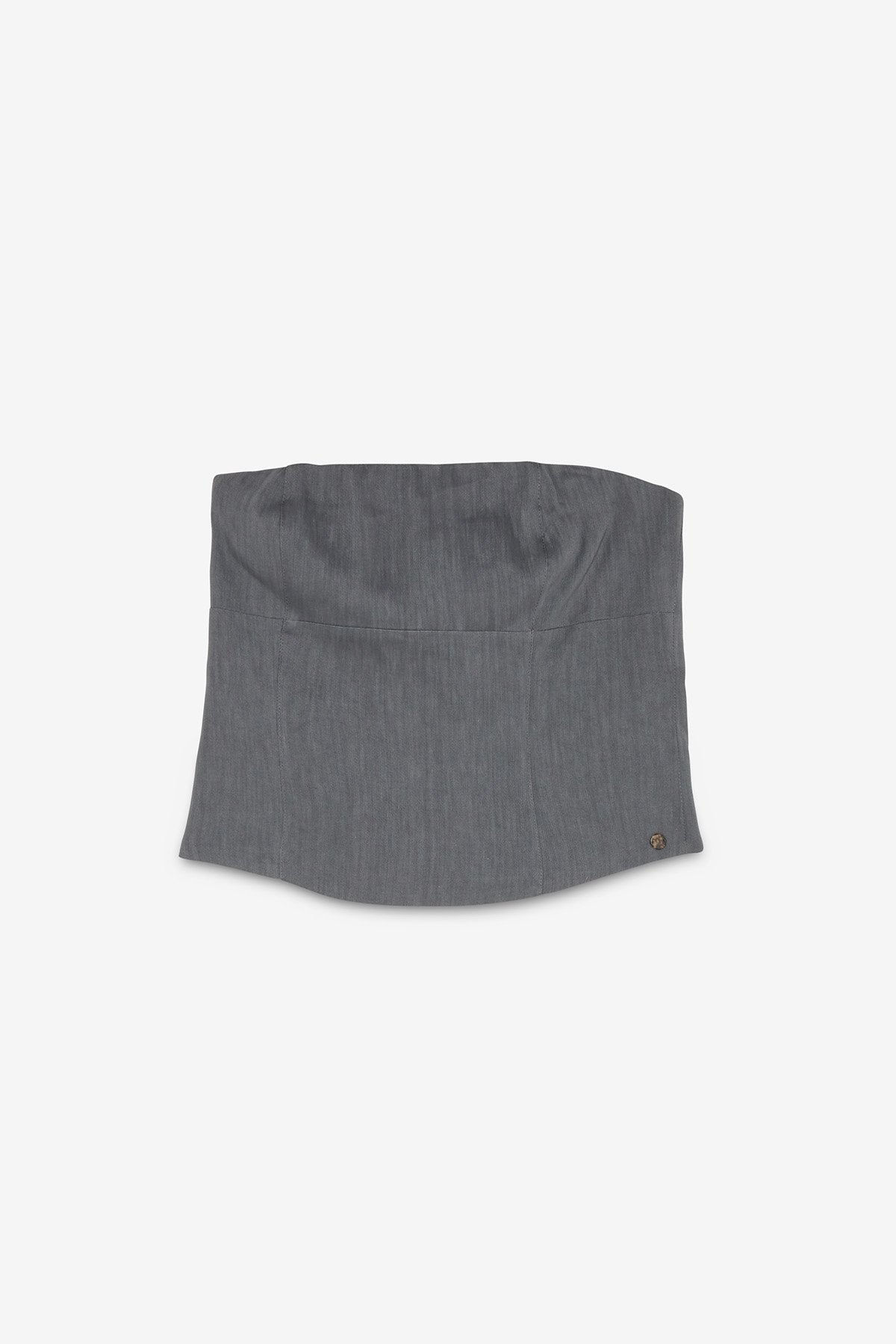 Ottod'Ame Grey Linen Blend Bustier