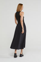 Load image into Gallery viewer, Ottod&#39;Ame Black Poplin Midi Dress
