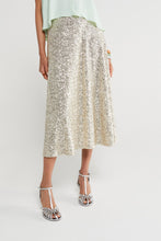 Load image into Gallery viewer, Ottod&#39;Ame Champagne Sequin Midi Skirt with Sequins
