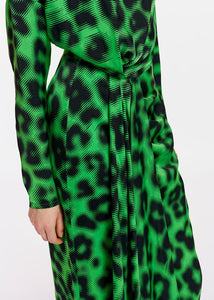 Essentiel Antwerp Green Draped Midi Dress