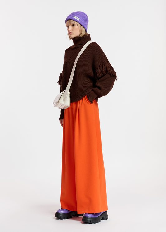 Essentiel Antwerp Orange Wide-Leg Pants