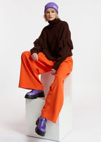 Essentiel Antwerp Orange Wide-Leg Pants