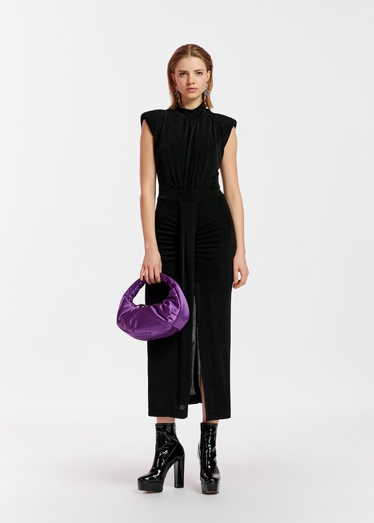 Essentiel Antwerp Black Egypian Midi Dress