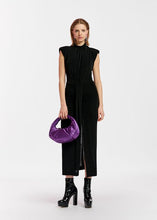 Load image into Gallery viewer, Essentiel Antwerp Black Egypian Midi Dress

