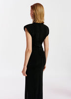 Essentiel Antwerp Black Egypian Midi Dress