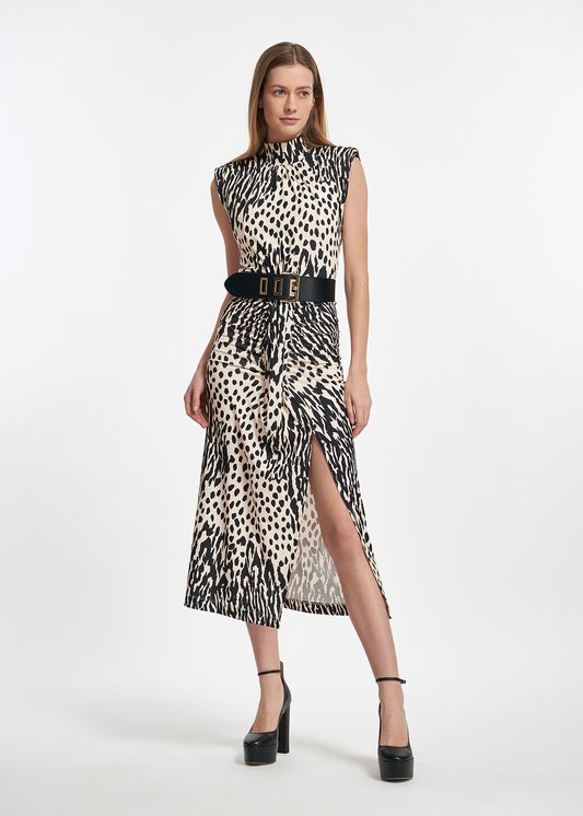 Essentiel Antwerp Black Leather Waist Belt