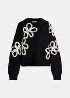 Essentiel Antwerp Black Chunky Ribbed Knit Jumper