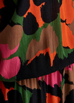 Essentiel Antwerp Neon Camouflage Midi Dress