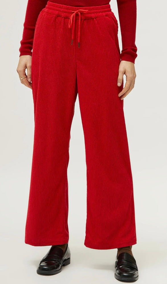 Compania Fantastica Red Cordoroy Palazzo Pants