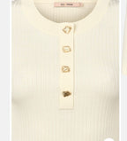 RDF Off White Fine Knit Jumper / Top