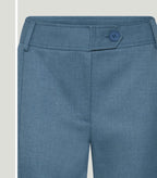 PBO Blue  Wool mix Straight leg Trousers