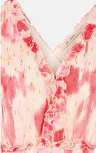 Load image into Gallery viewer, RDF Pink &amp; Off-White Abstract Floral Midi Dress
