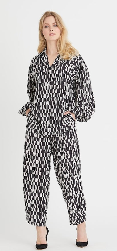 RDF Black & White Ella Pants