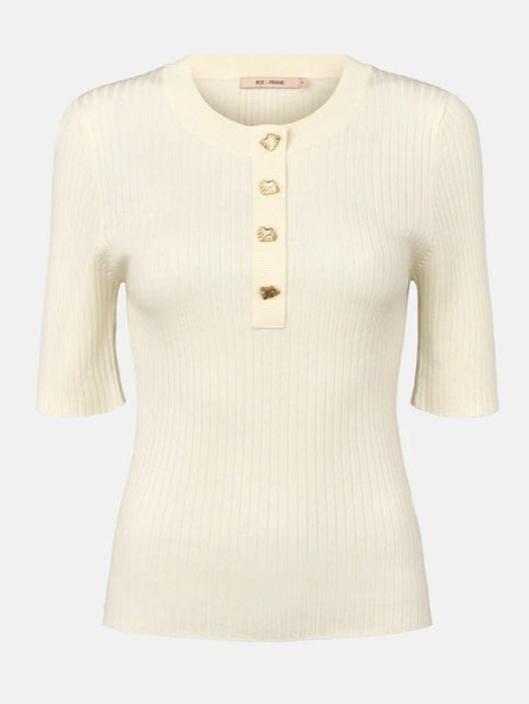 RDF Off White Fine Knit Jumper / Top