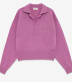 Otto’dame Rose Pink Cashmere Blend Jumper with Collar
